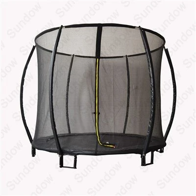 Trampolín enterrado con red de seguridad